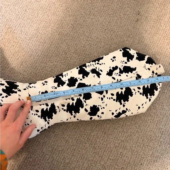 Altar'd State Black and White cow Patterned Heeled tall Boots - Picture 4 of 9